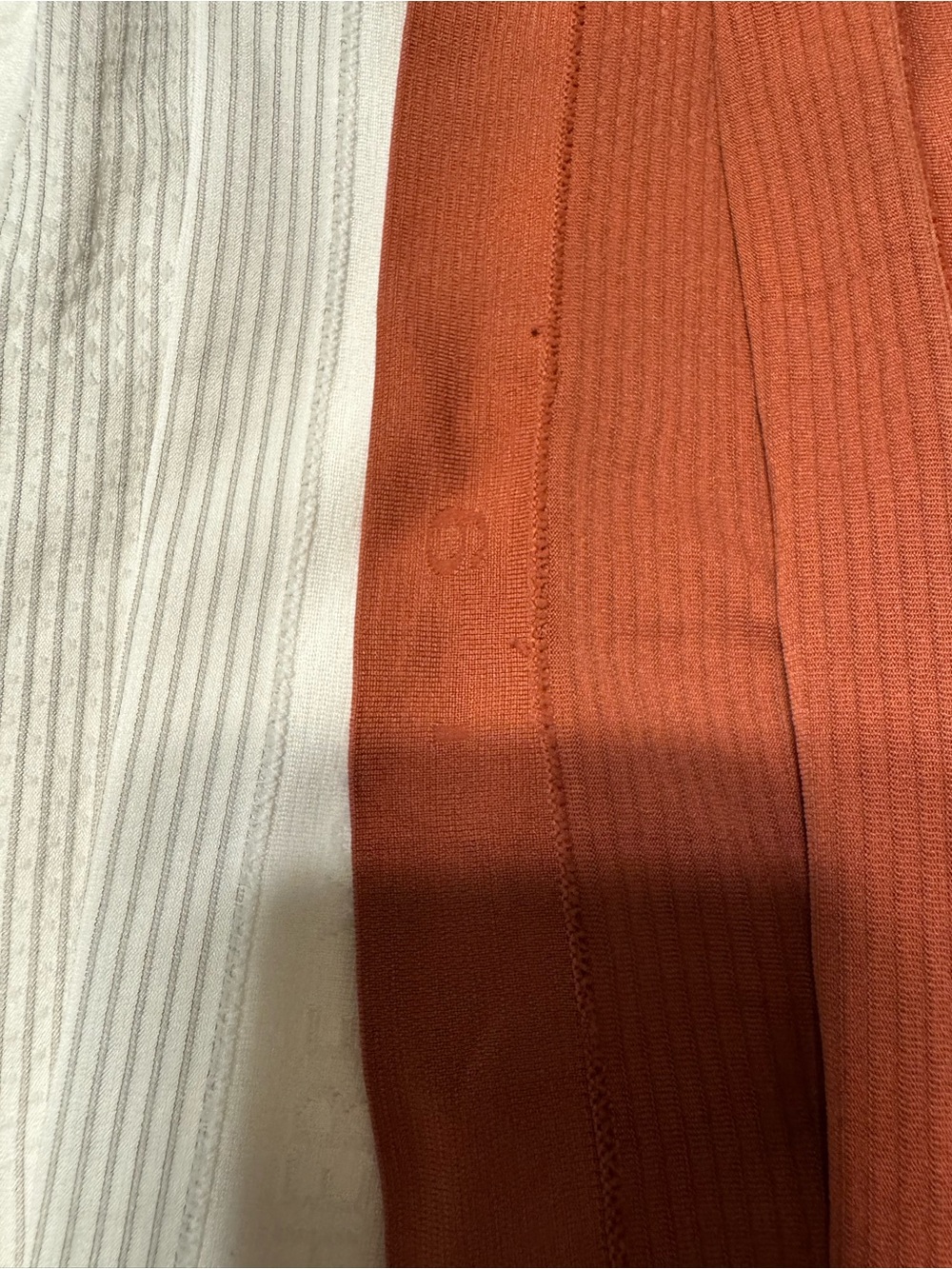 Lululemon Women’s Swiftly Racerback Tank- full length— Rust & white/Ivory - Picture 6 of 6